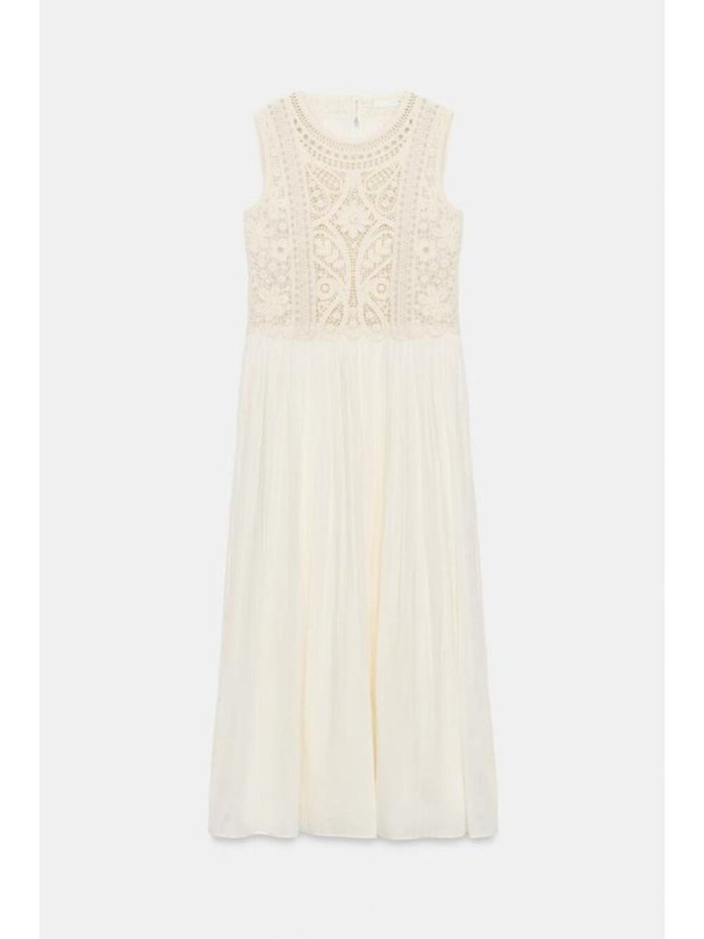 ZARA ZW COLLECTION EMBROIDERED MIDI DRESS
